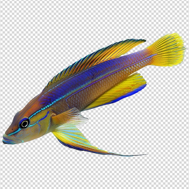 PSD wrasse mais limpo isolado em fundo transparente