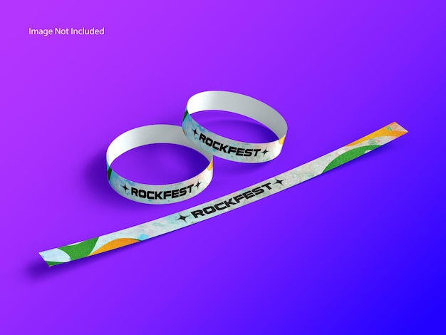 Wristband-Mockup für Veranstaltungen