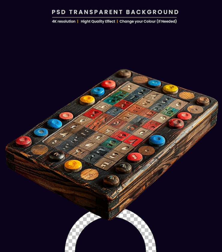 PSD würfel- und backgammon-spielbrett