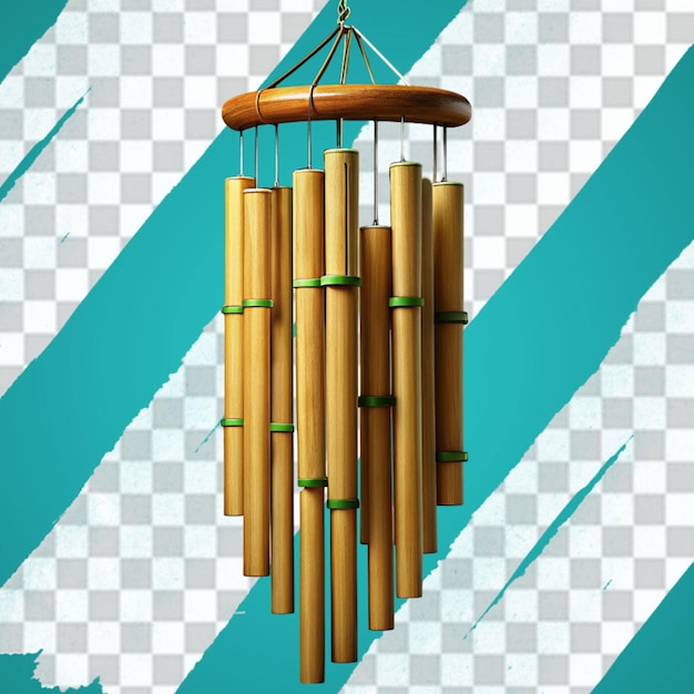PSD wunderschöne bambus-windglocken