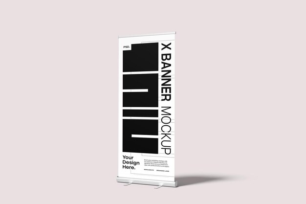 X Banner Mockup for Business Promotions