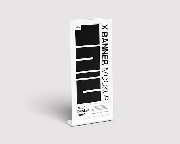 X Banner Mockup for Product Promotion