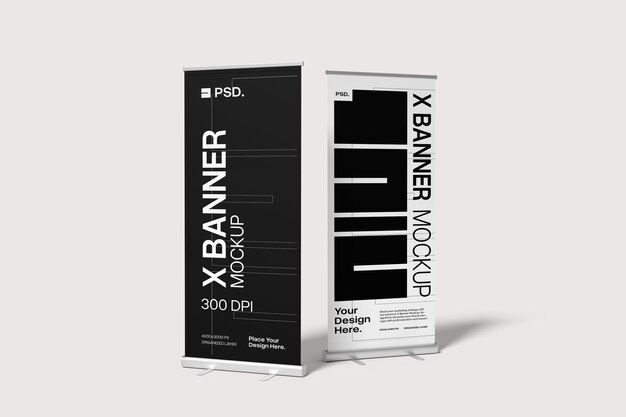 X Banner Mockup Modern Promotional Display