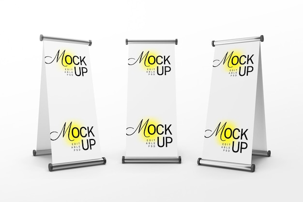 X-Banner-Mockup-Vorlage PSD-Design