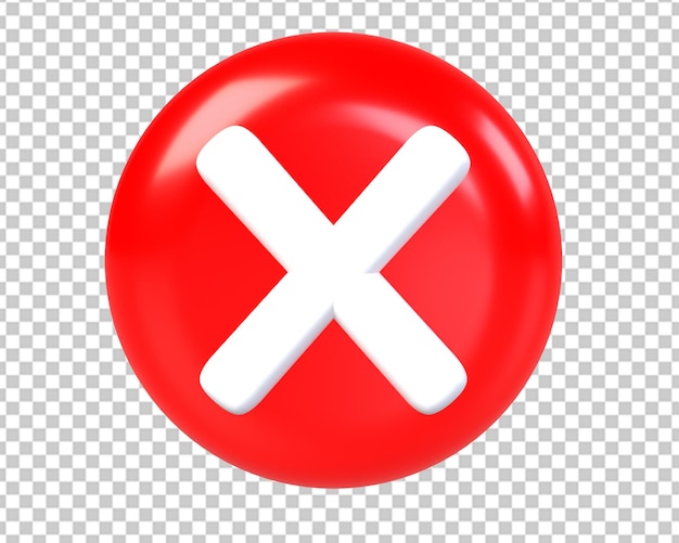 X Buchstabe Logo falsches Symbol 3d rendern