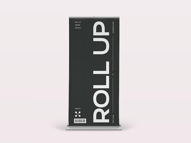X Diseño de pancartas enrollables verticales para publicidad y promoción