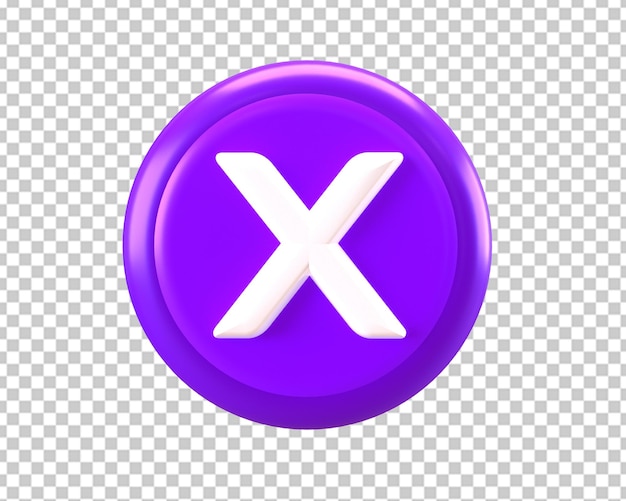 X prüfen falsches Symbol 3d falscher Abbrechknopf