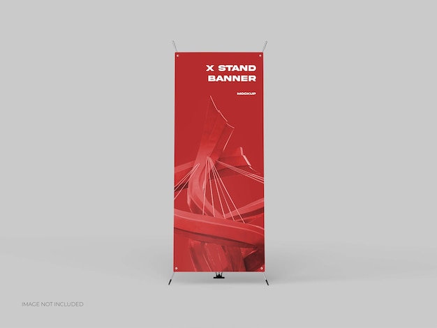 X stand banner mockup