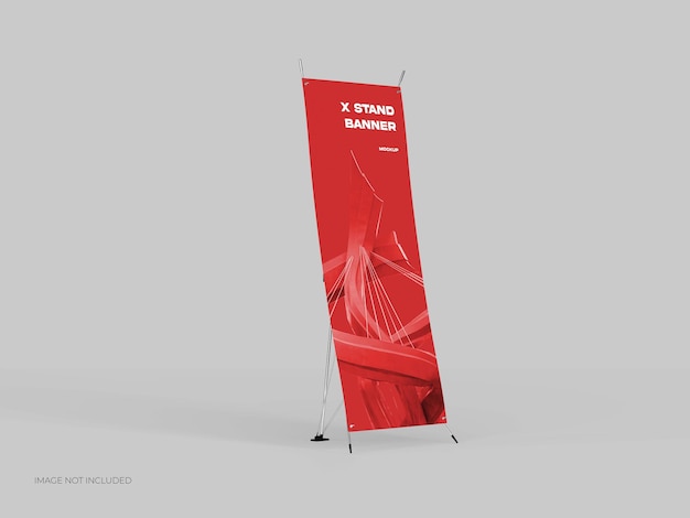 X-standbanner nach rechts gerichtetes mockup