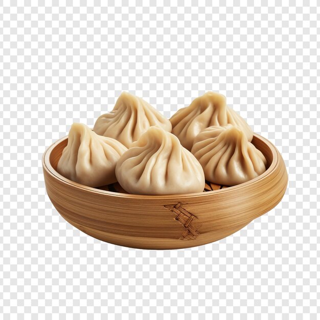 Xiao long bao isolado em fundo transparente