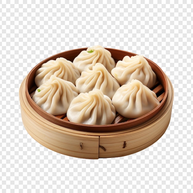 PSD xiao long bao isoliert auf transparentem hintergrund