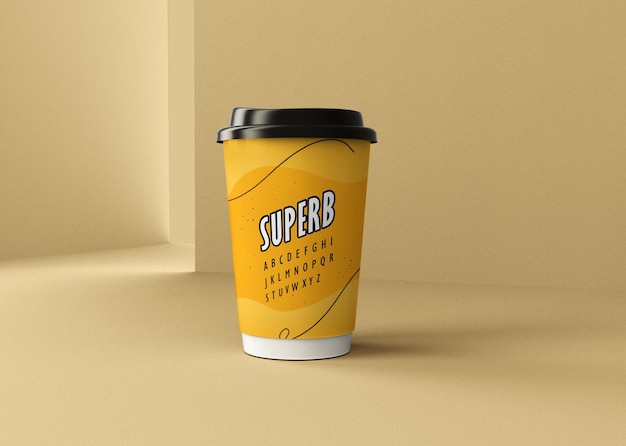 Xícara de café de plástico