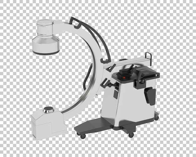 Xray-maschine auf transparentem hintergrund 3d-rendering-illustration