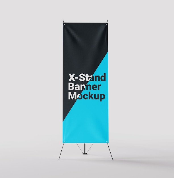 XStand Banner Mockup for Advertising and Display