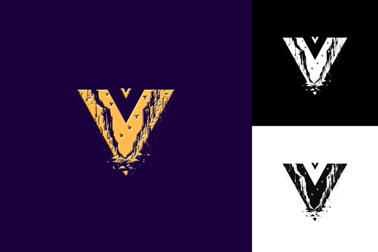 PSD y com letra canyon logo design estilo com y em forma de uma ilustração logo vector designs