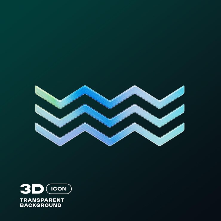 PSD y2k 3d abstract illustration png template