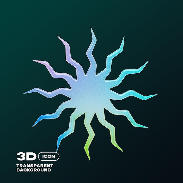 Y2K 3D Abstract Illustration PNG Template