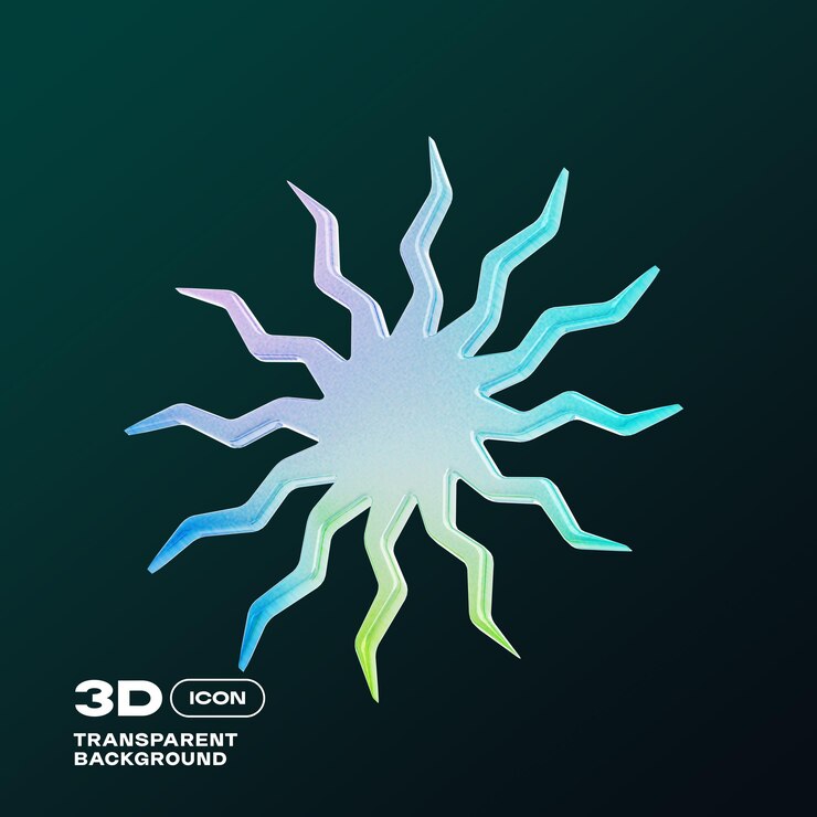 PSD y2k 3d abstract illustration png template