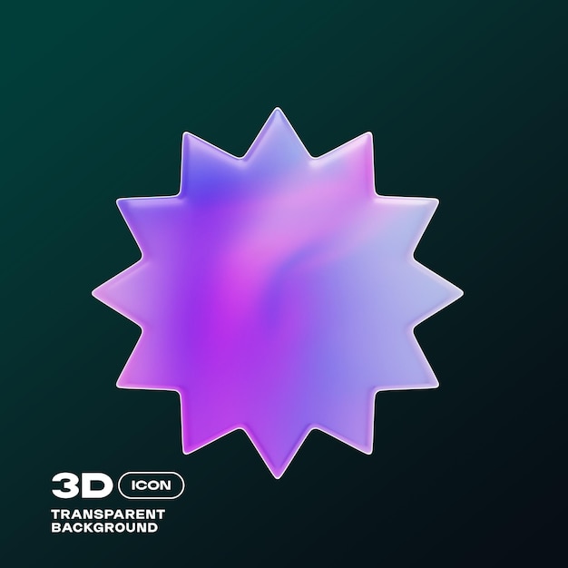 Y2K 3D Abstract Illustration PNG Template