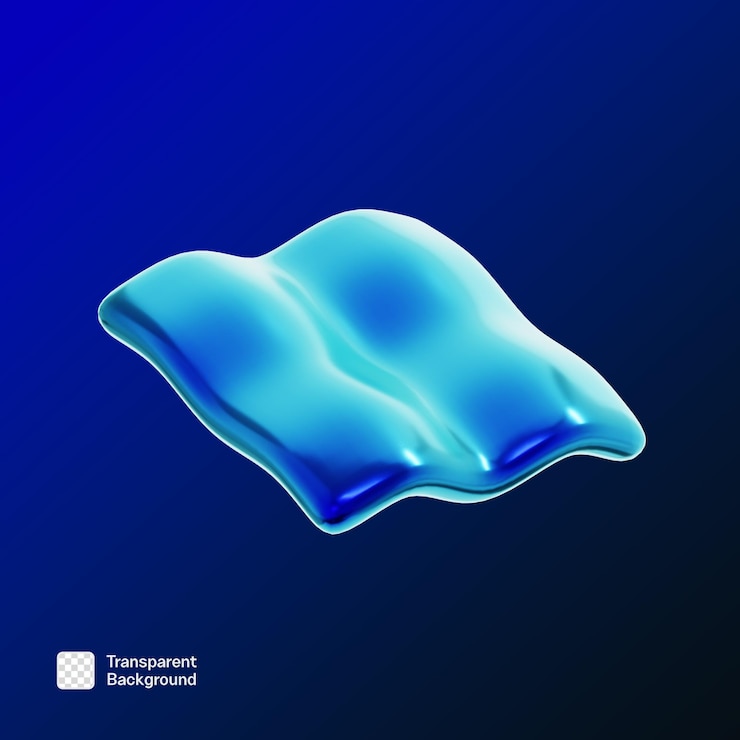 PSD y2k abstract geometric shape 3d icon png template (templata de la forma geométrica abstracta en 3d del año 2000)