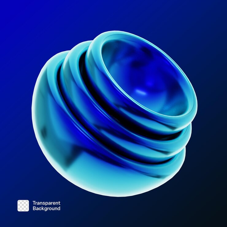 PSD y2k abstract geometric shape 3d icon png template (templata de la forma geométrica abstracta en 3d del año 2000)