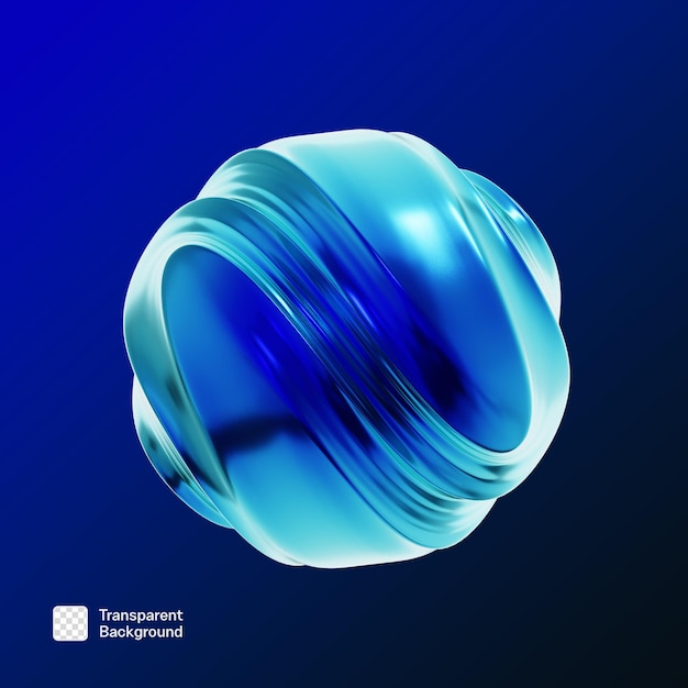Y2K-Geometrische Form 3D-Ikonen PNG-Vorlage