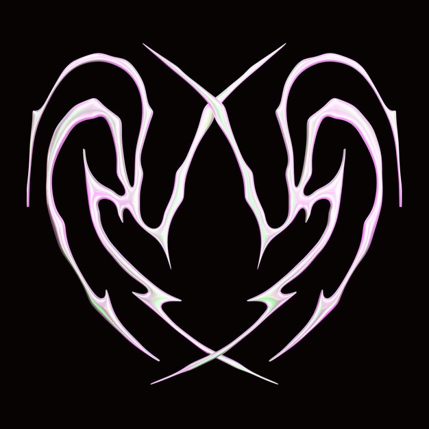 Y2K Hiper Neotribal de color rosado