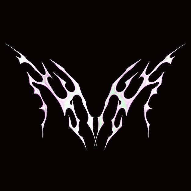 Y2K Hiper Neotribal de color rosado