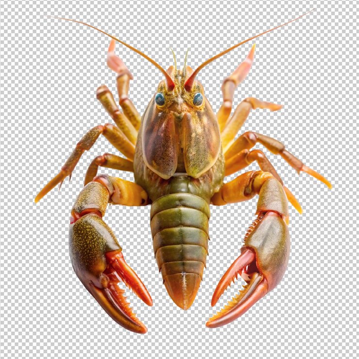 PSD yabby aislado en un fondo transparente
