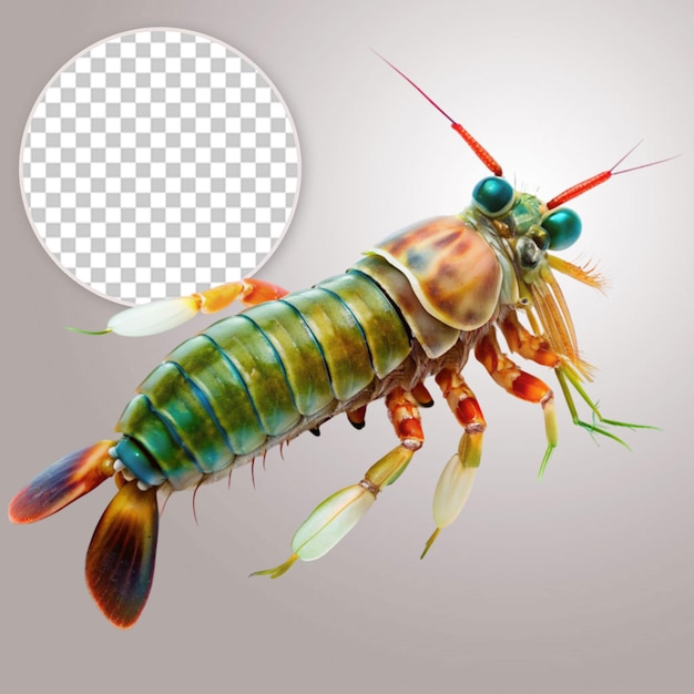 PSD yabby isolado em fundo transparente