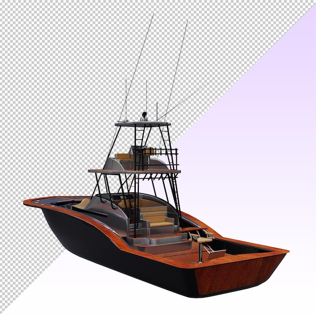 PSD yacht de sport moderne