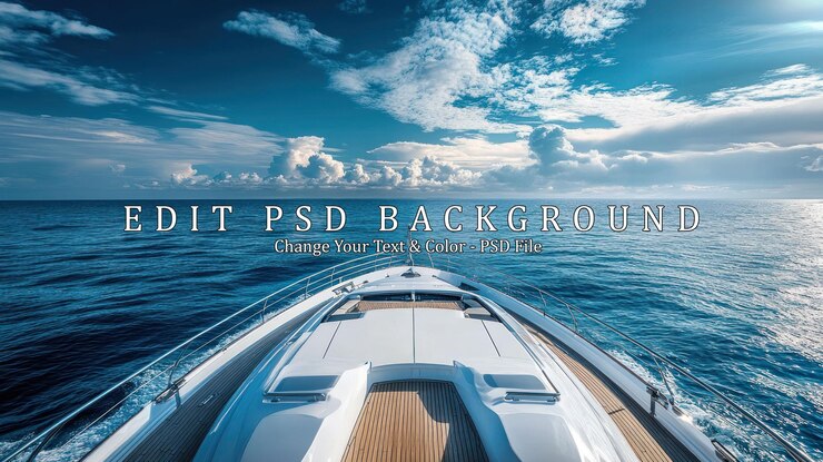 PSD yachtfahrt auf dem offenen ozean