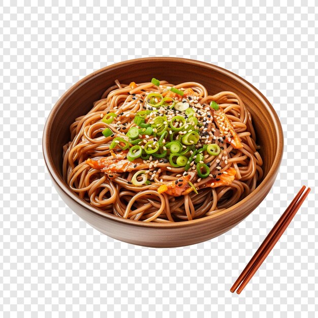 PSD yaki soba aislado en un fondo transparente