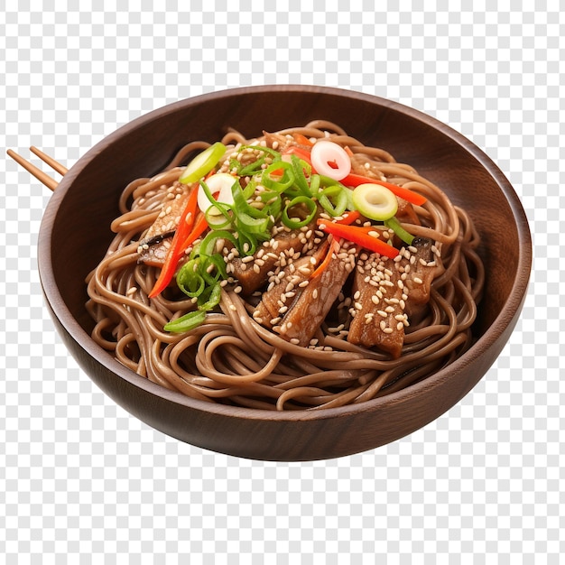 Yaki soba isolado em fundo transparente