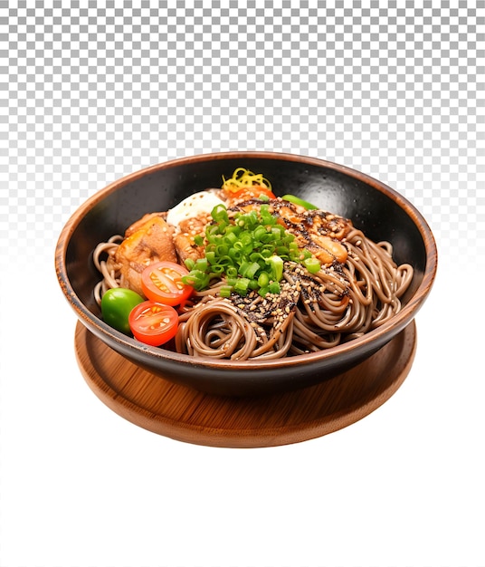 Yaki soba en un lienzo en blanco que proporciona un lienzo para la personalización creativa