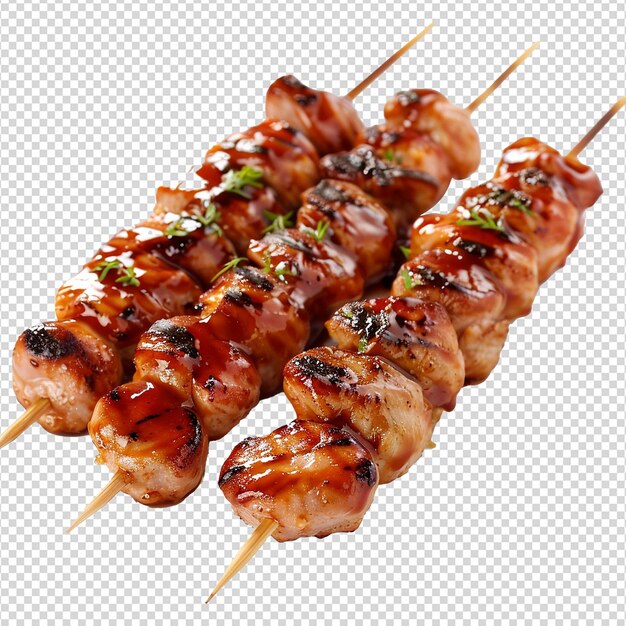 PSD yakitori aislado en un fondo transparente png