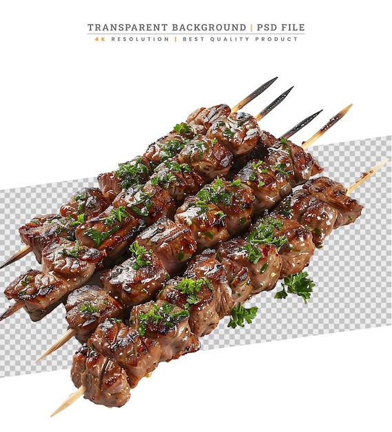 PSD yakitori-hähnchen im japanischen stil