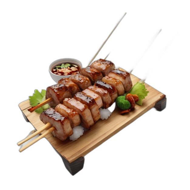 PSD yakitori psd auf weißem hintergrund