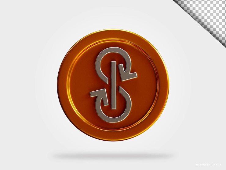 PSD yearn finanzas yfi criptomoneda moneda 3d renderizado ilustración