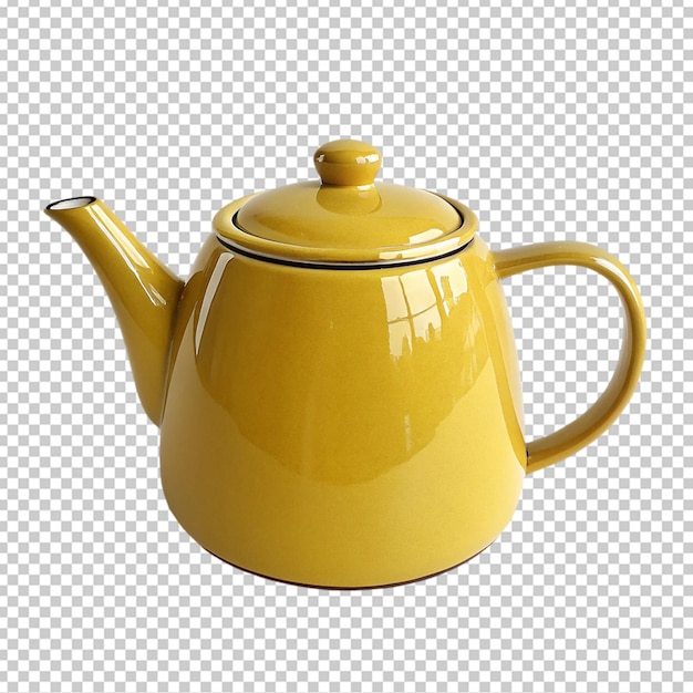 Yellow Ceramic Teapot