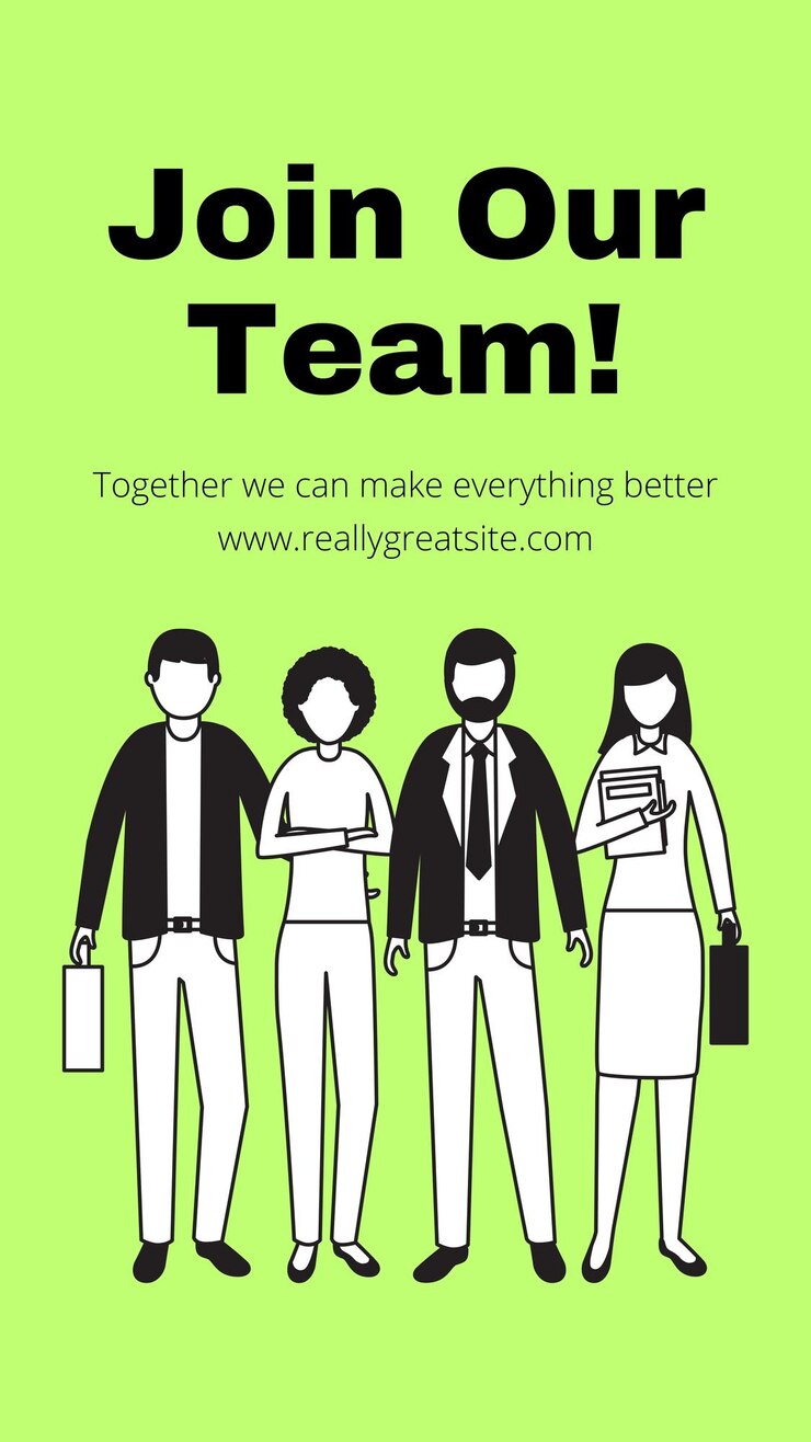 PSD yellow minimal job hiring ad instagram story 1