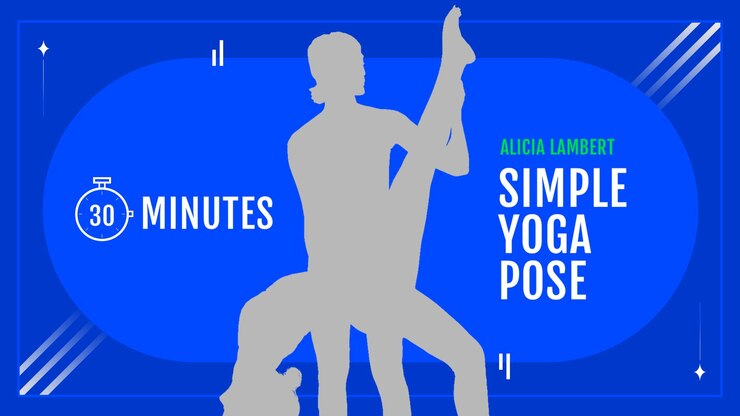 PSD yoga pone el estandarte y la plantilla