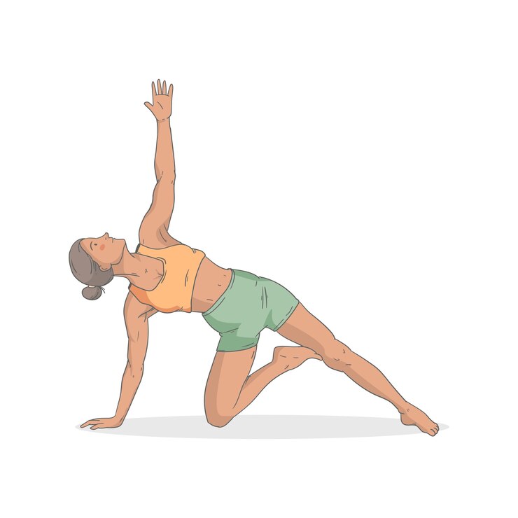 PSD yoga-pose und meditation isoliert
