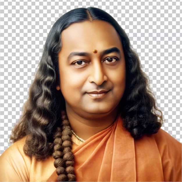 PSD yogananda en un fondo transparente