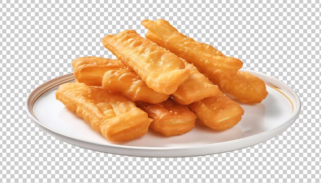 PSD youtiao golden brown deepfried dough strip sur fond transparent