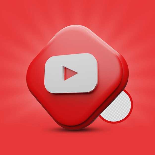 YouTube 3D-Rendering-Symbol