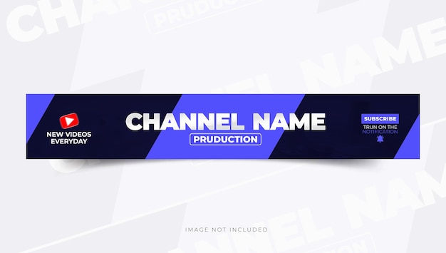 YouTube-Banner- oder Cover-Design-Vorlage