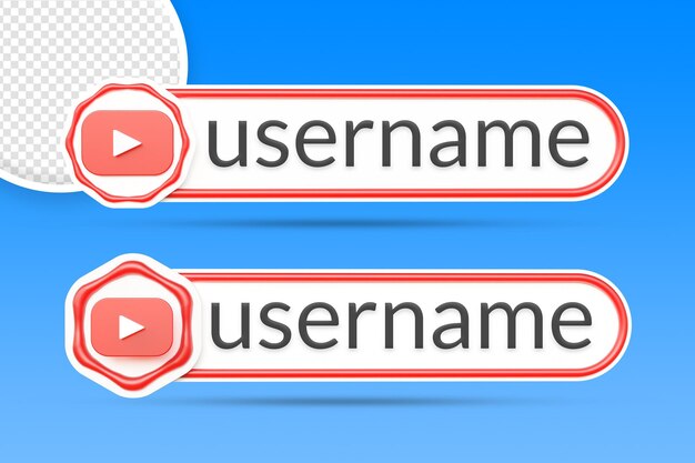 youtube botón de banners del tercio inferior renderizado aislado