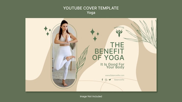 PSD youtube-cover-vorlage natur yoga meditation erdton