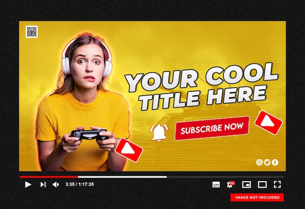 YouTube-Kanal-Thumbnail und Web-Banner
